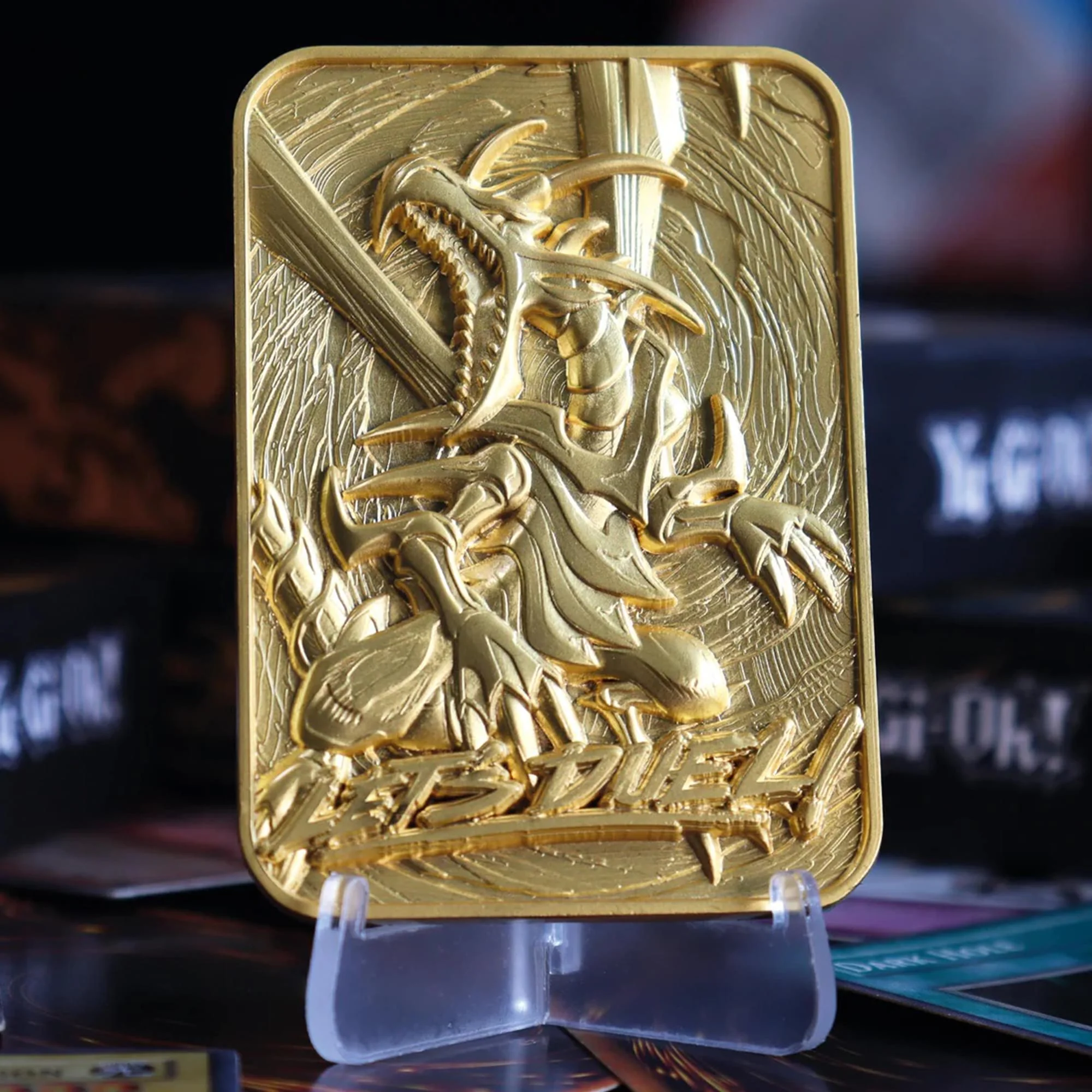 Yu-Gi-Oh! Limited Edition 24k Gold Plated Metal Card | Red Eyes B. Dragon - Image 3