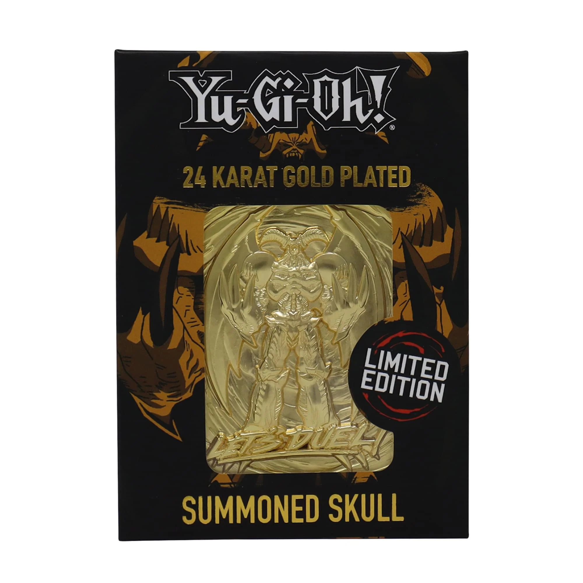 Yu-Gi-Oh! Limited Edition 24k Gold Plated Summoned Skull Metal Card - Image 2