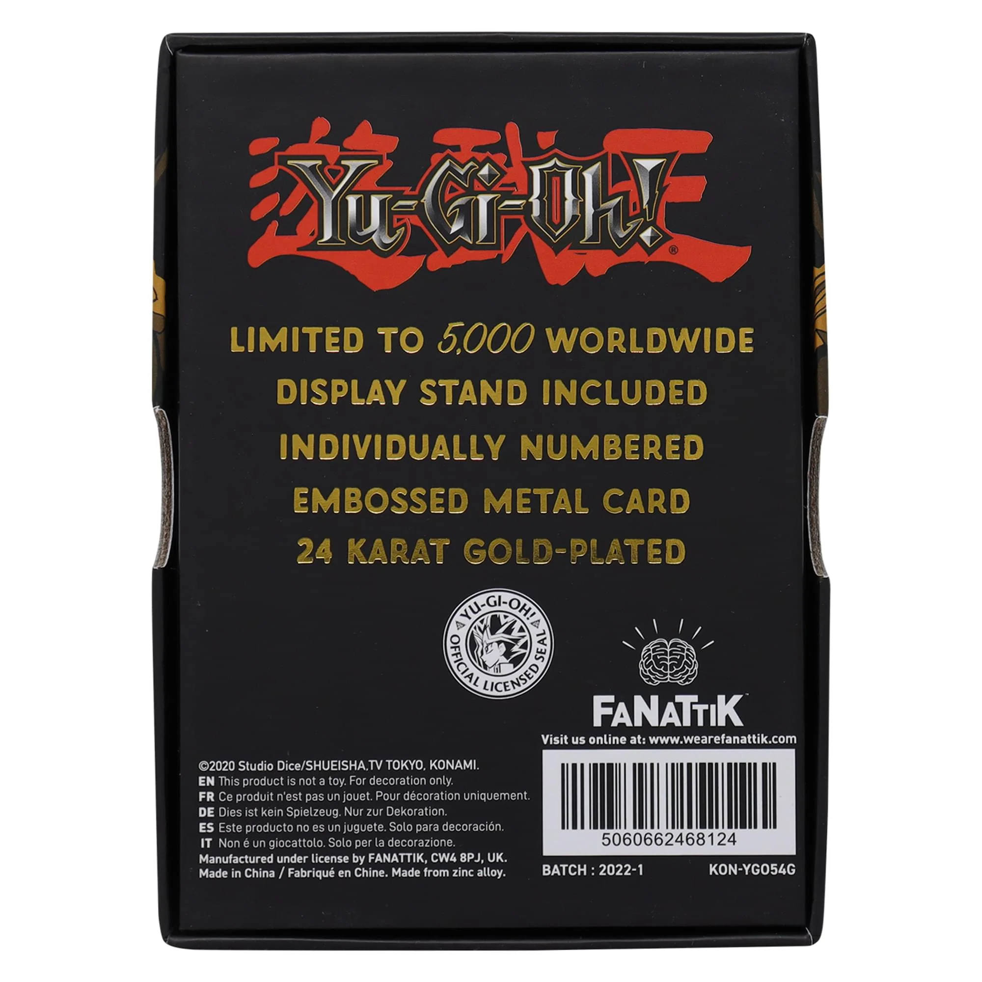 Yu-Gi-Oh! Limited Edition 24k Gold Plated Time Wizard Metal Card - Image 8