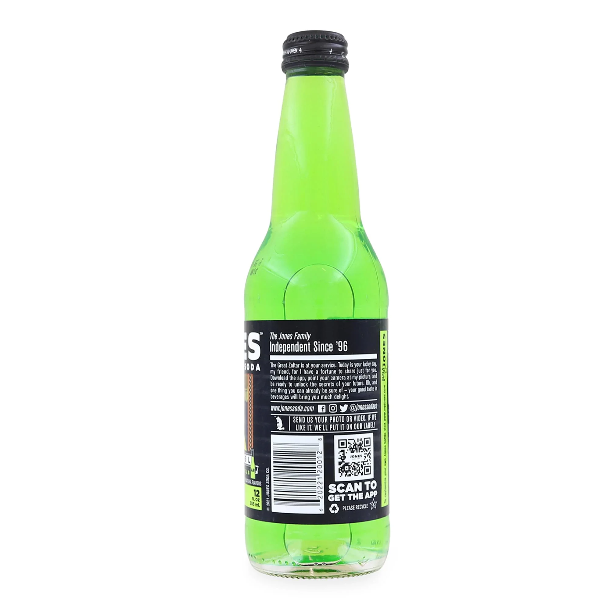 Zoltar AR Reel Label 12oz Jones Soda | Green Apple - Image 2