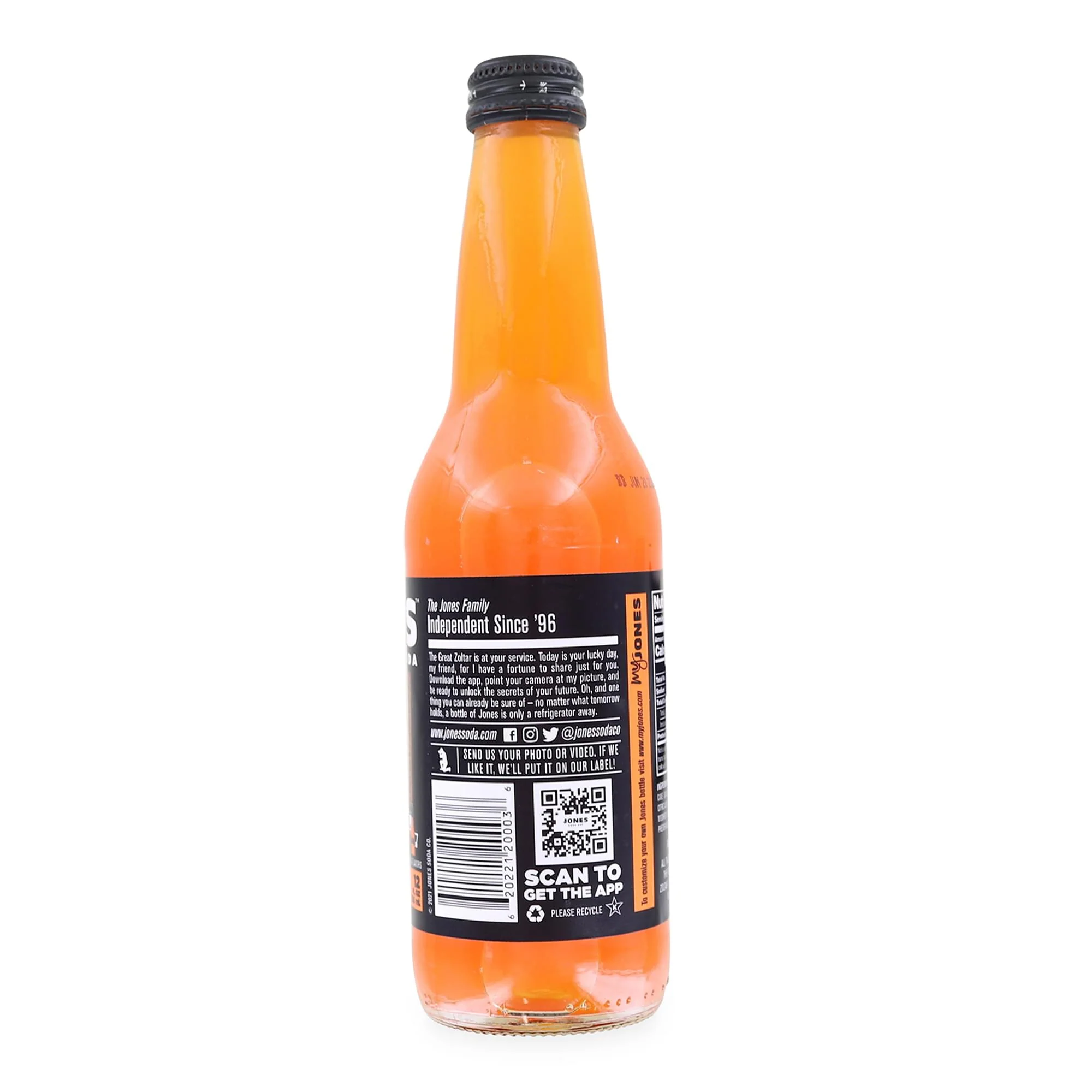 Zoltar AR Reel Label 12oz Jones Soda | Orange and Cream - Image 2