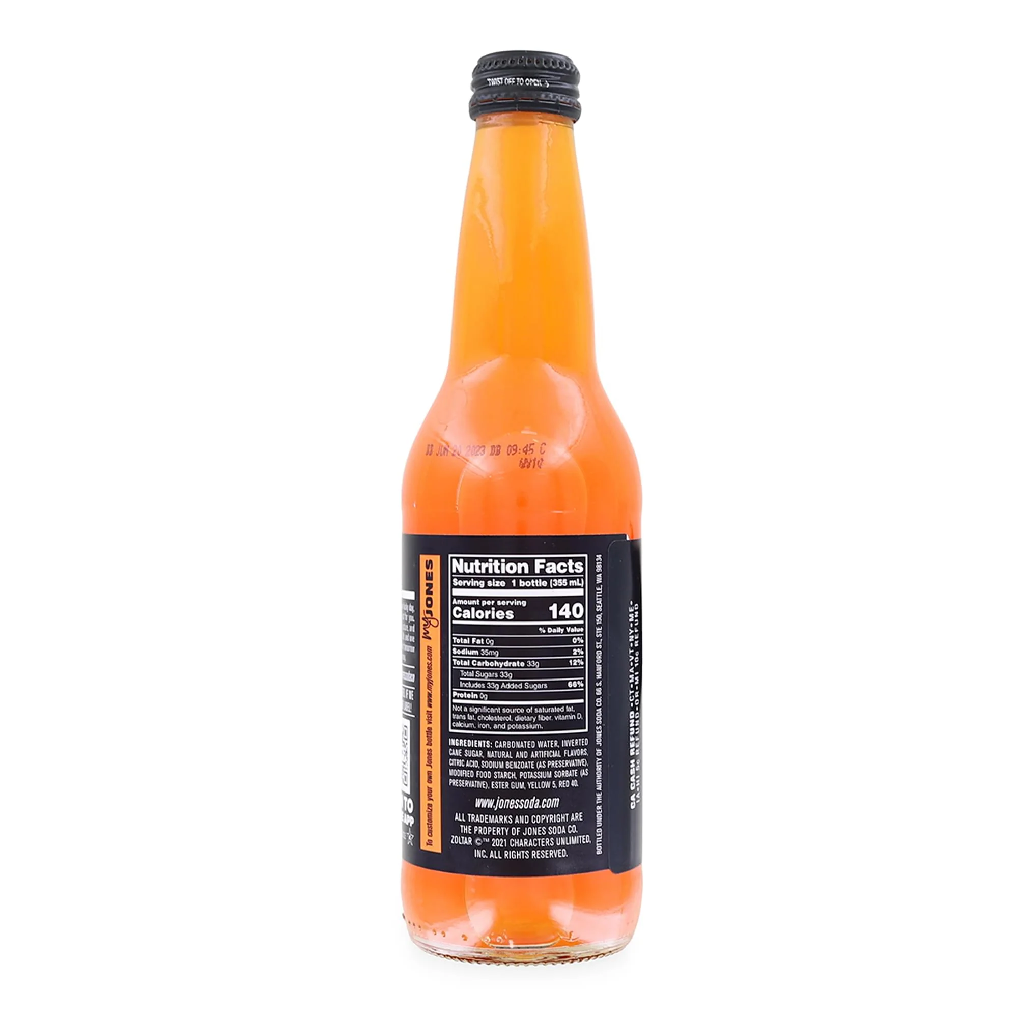 Zoltar AR Reel Label 12oz Jones Soda | Orange and Cream - Image 3