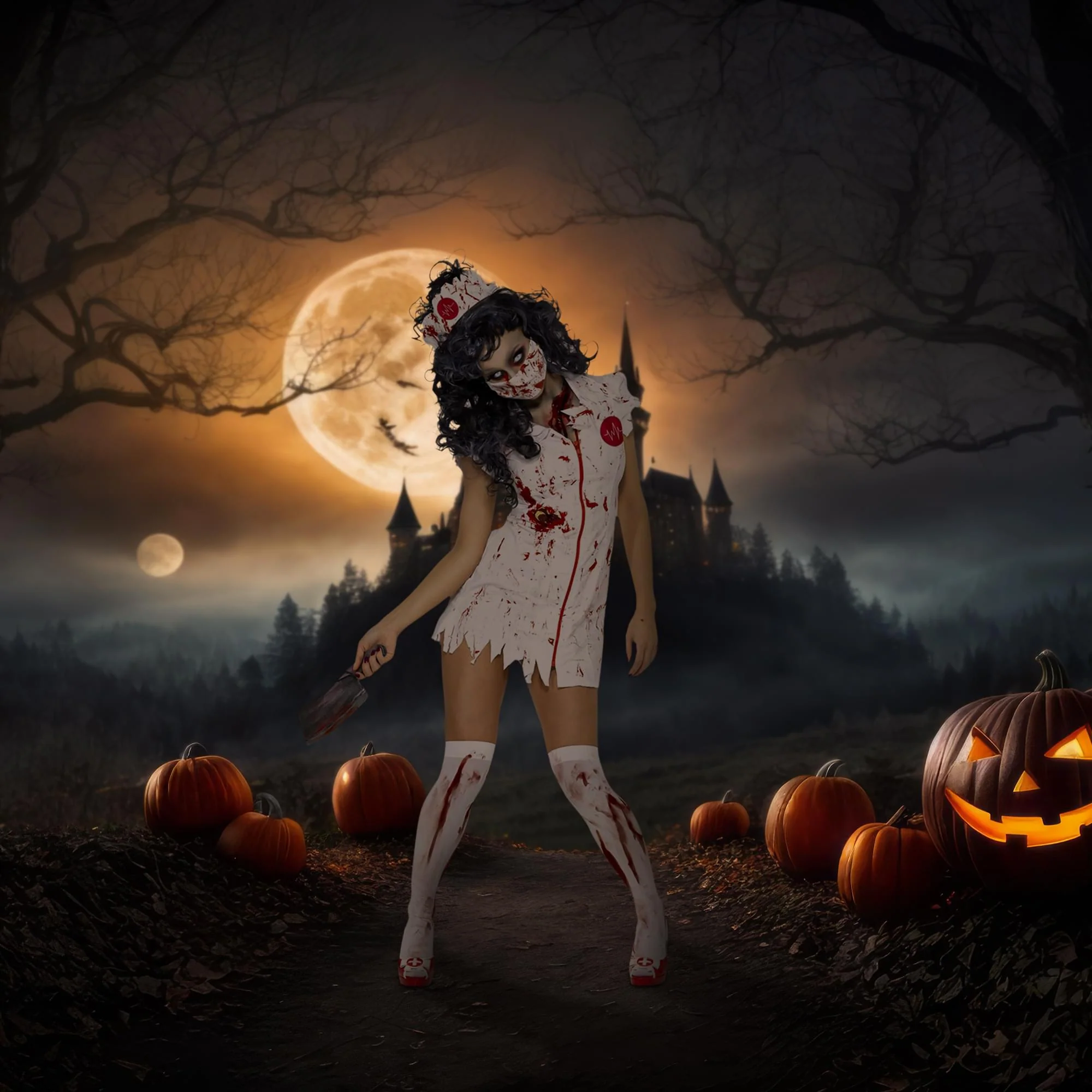 Zombie Nurse Adult Costume - Image 23