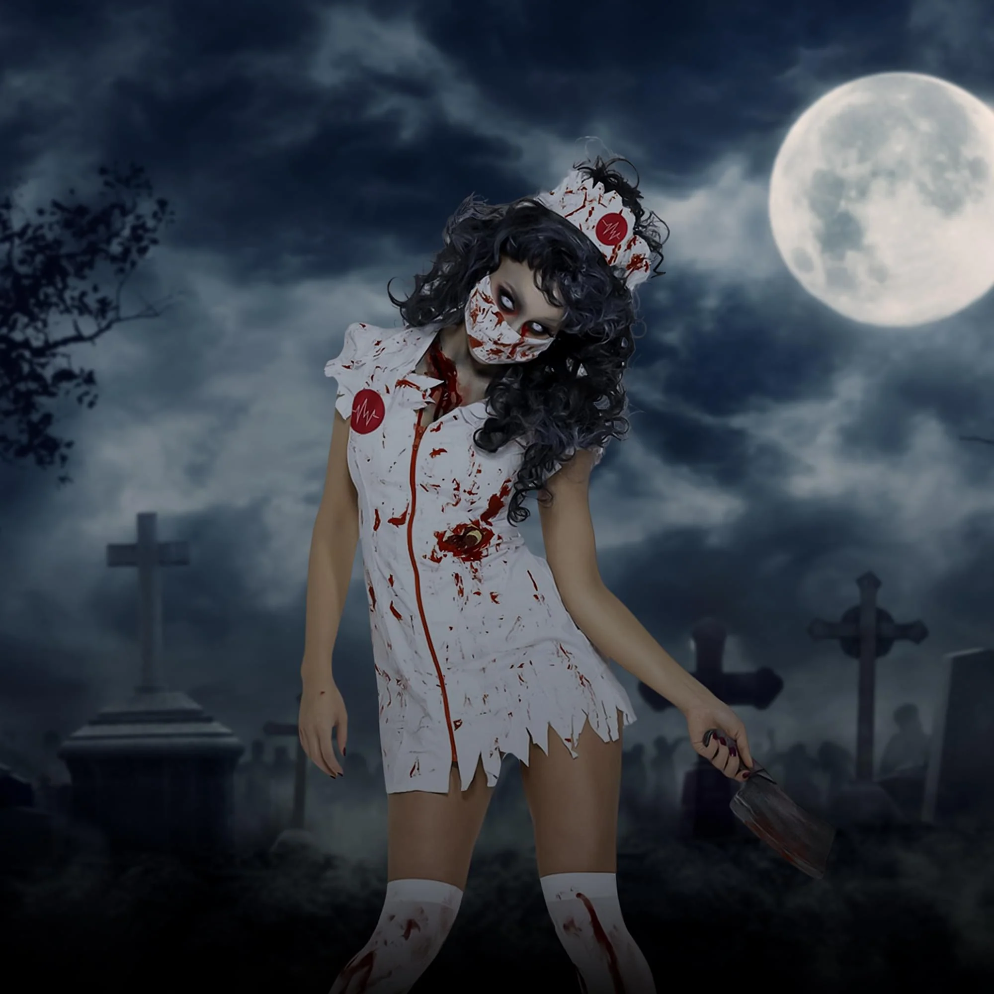 Zombie Nurse Adult Costume - Image 6