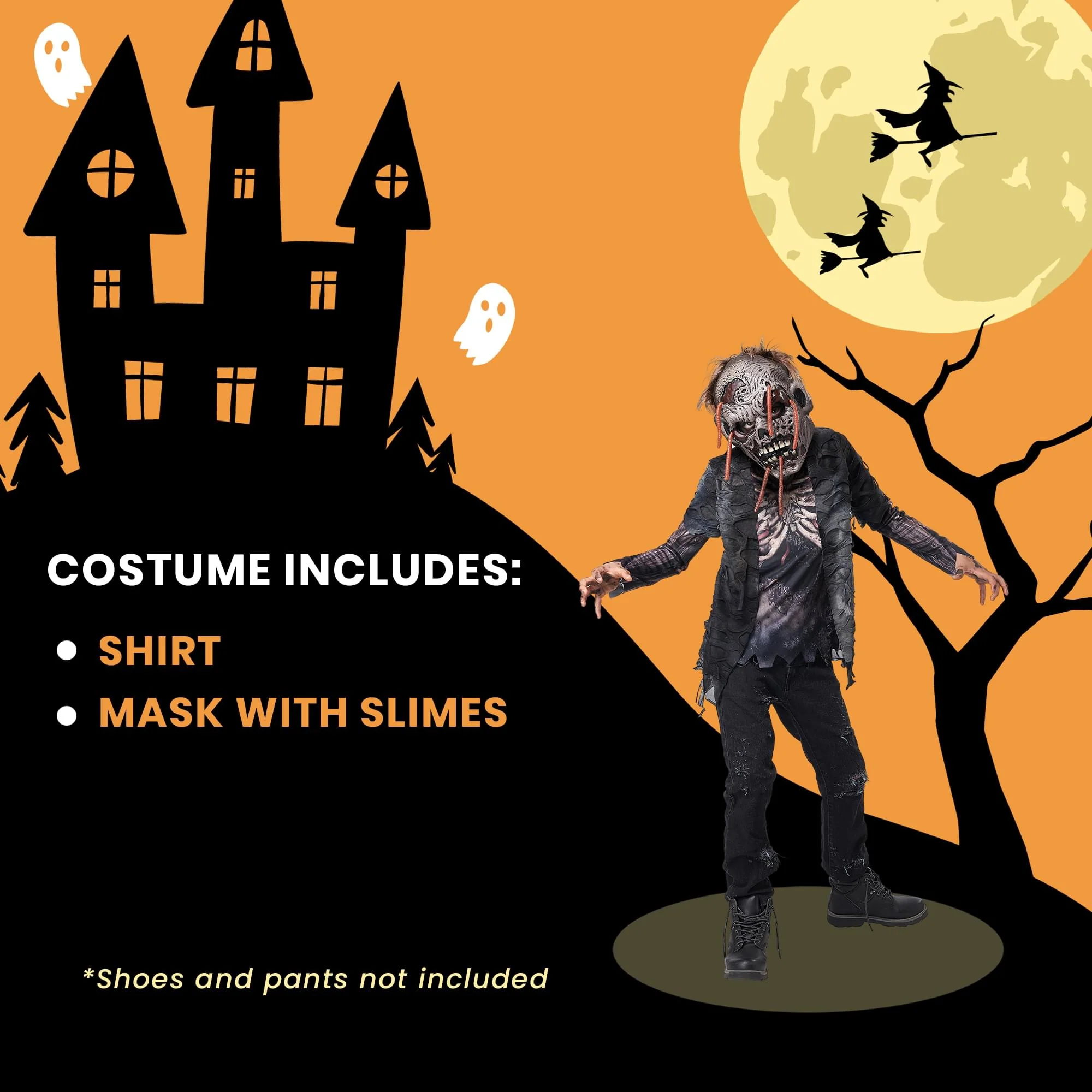 Zombie With Worms Child Costume - Image 4